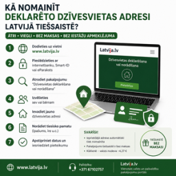Как поменять задекларированный адрес в Латвии онлайн